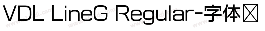 VDL LineG Regular字体转换